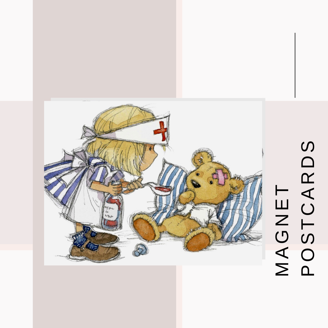 Magnet Postcards  Get Well Soon